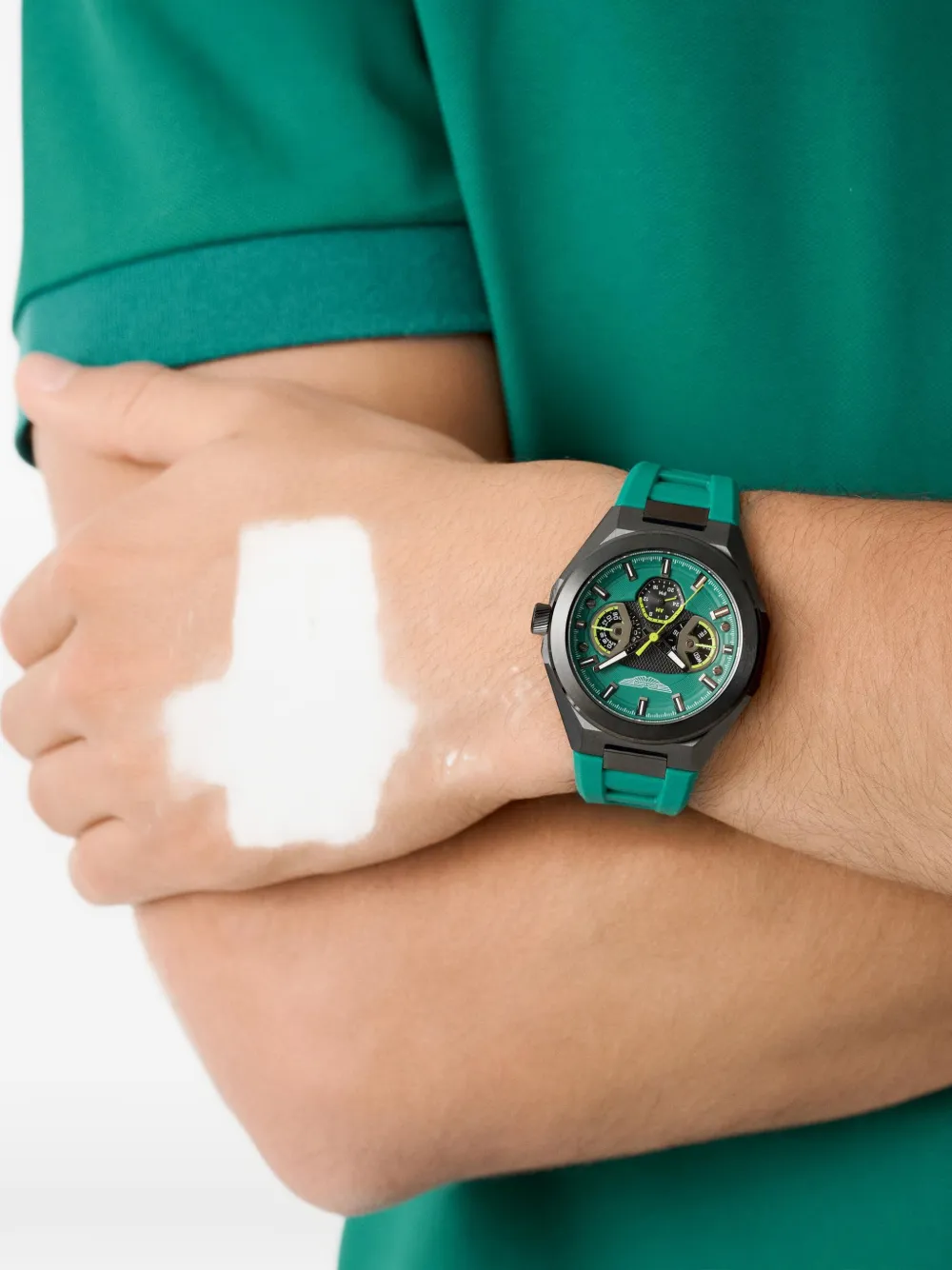 Aston Martin Watches Gunmetal 42mm watch - Groen