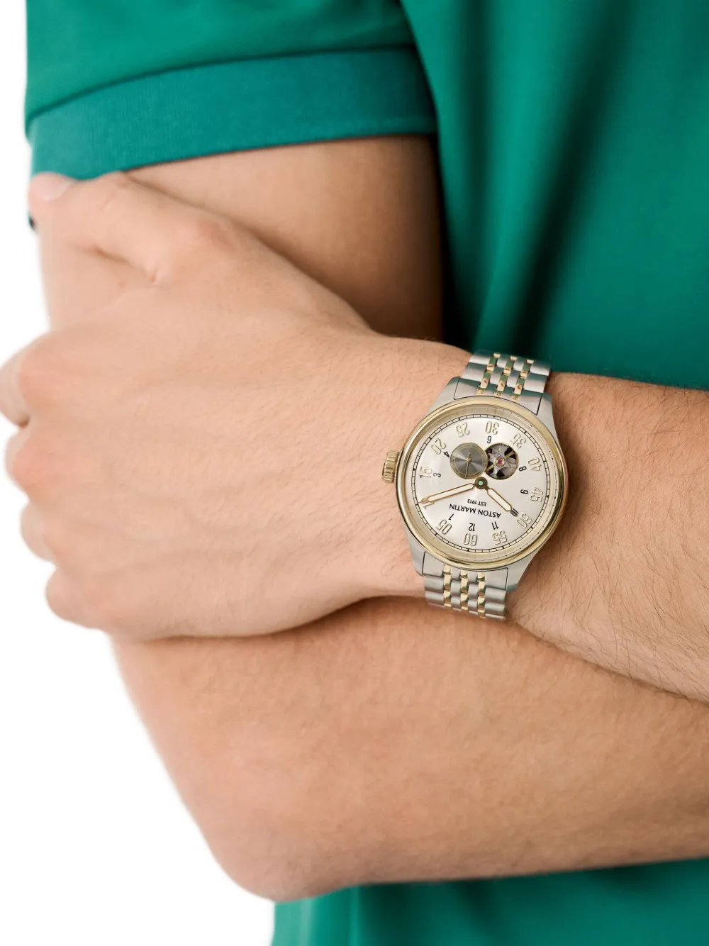 Two Tone Silver Dial 41mm Watch
