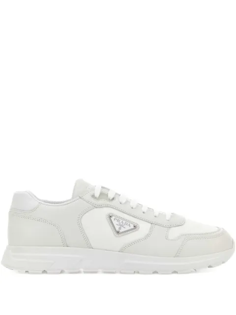 Prada leather logo sneakers