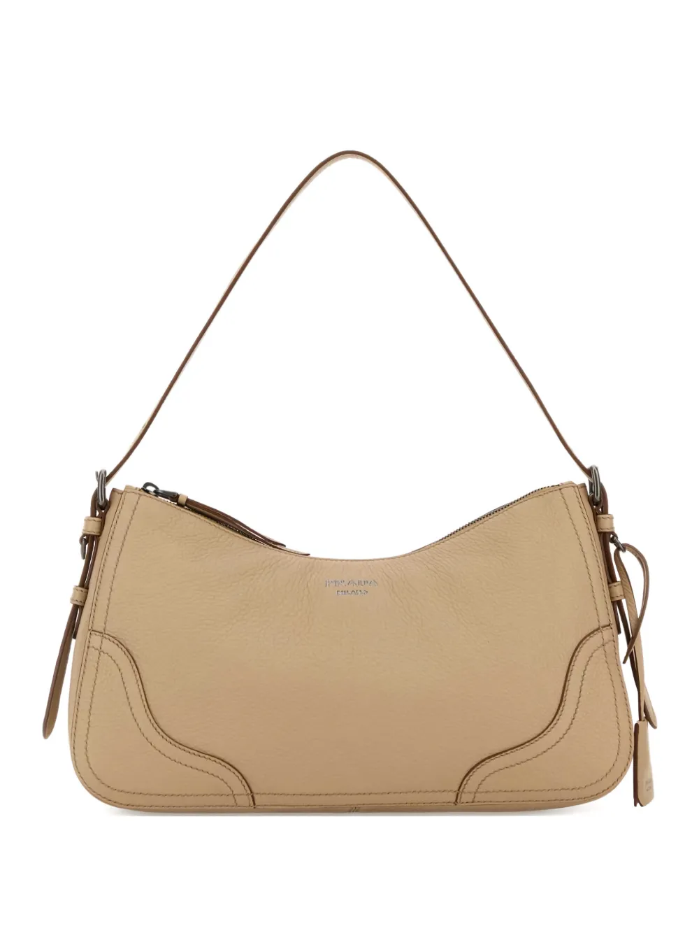 Prada Aimèe stitched sacca large tote bag - Toni neutri