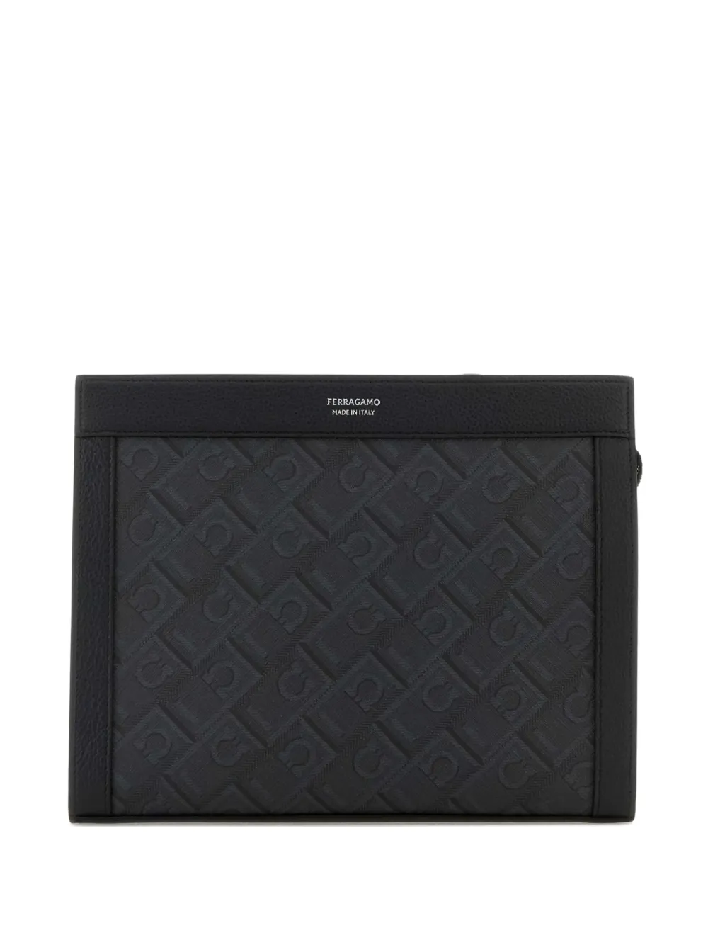 Ferragamo monogram clutch bag | Black | Image 1
