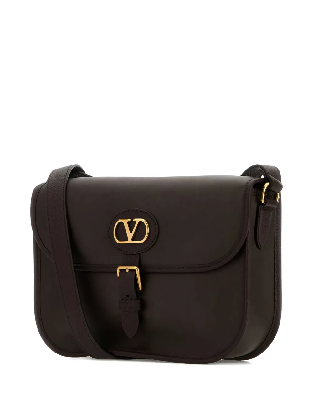 Valentino Garavani Antibes leren schoudertas met logodetail Bruin
