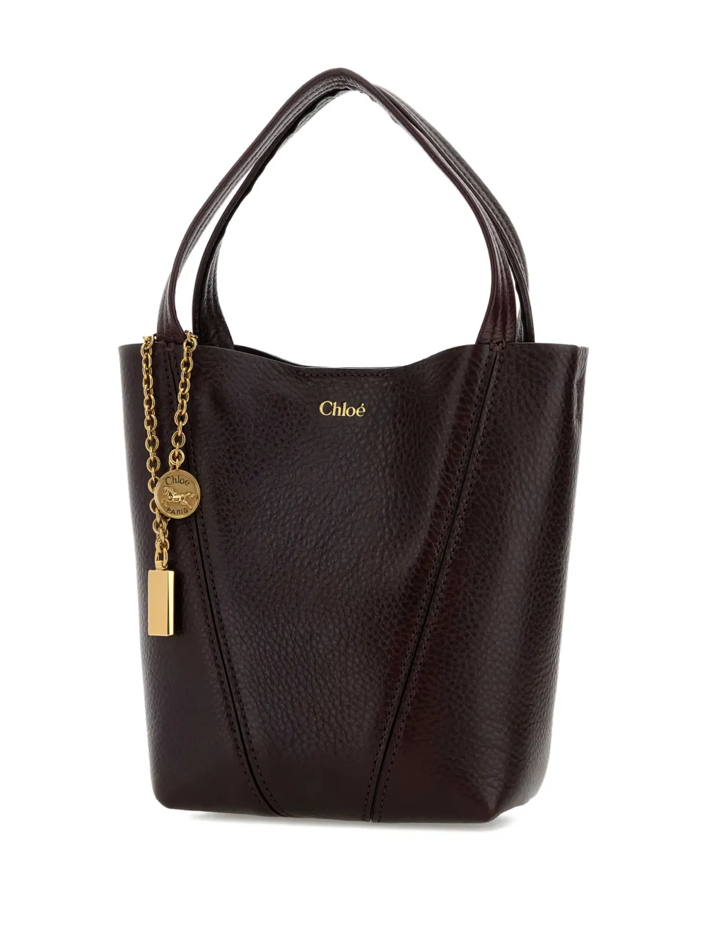  Chloé Charm Spin Tote Bag - Red 