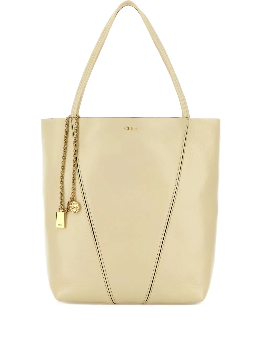 Chloé chain charm tote bag - Giallo
