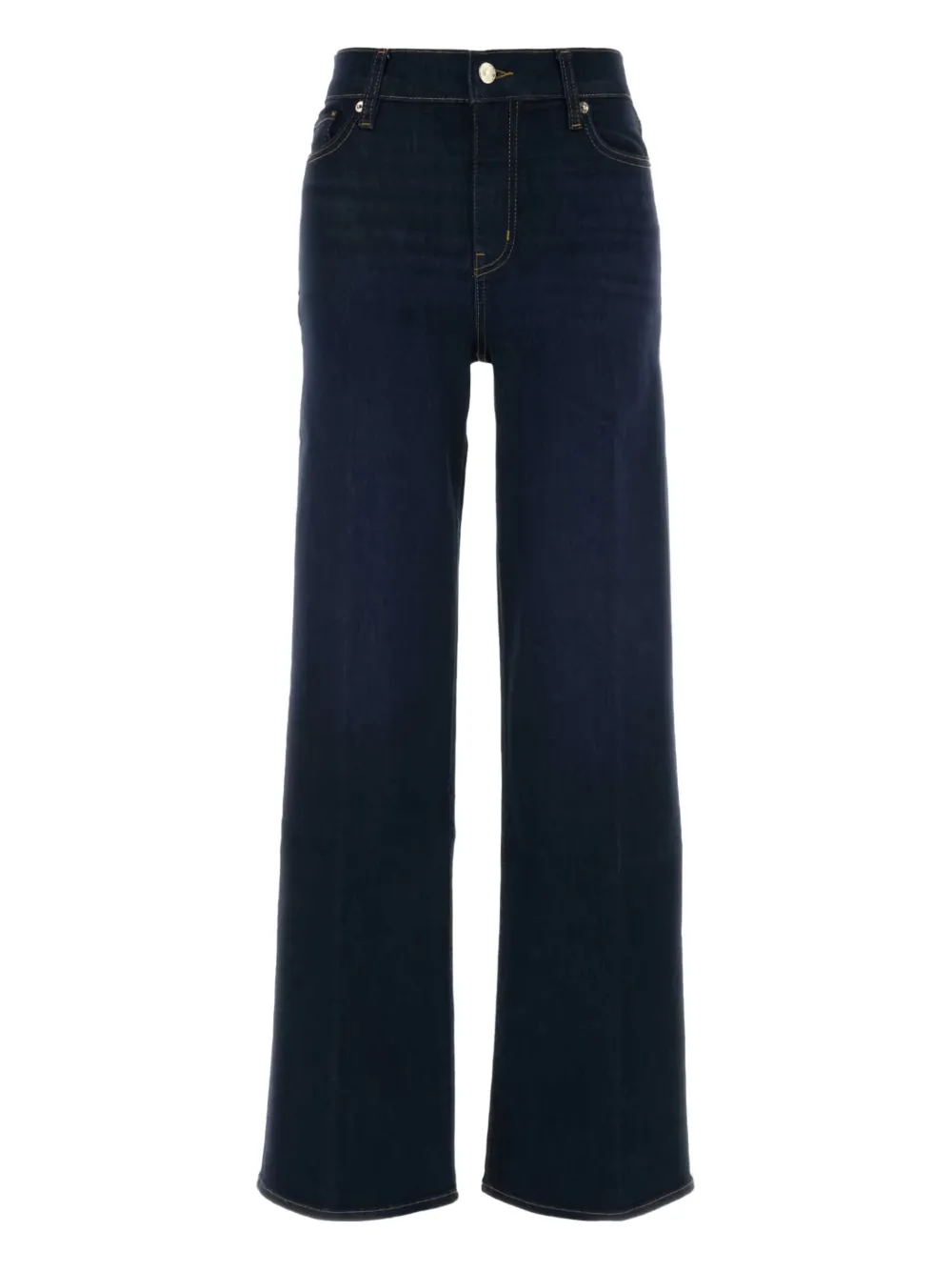 FRAME pantalon ample Le Palazzo en tissu stretch | bleu | Image 1