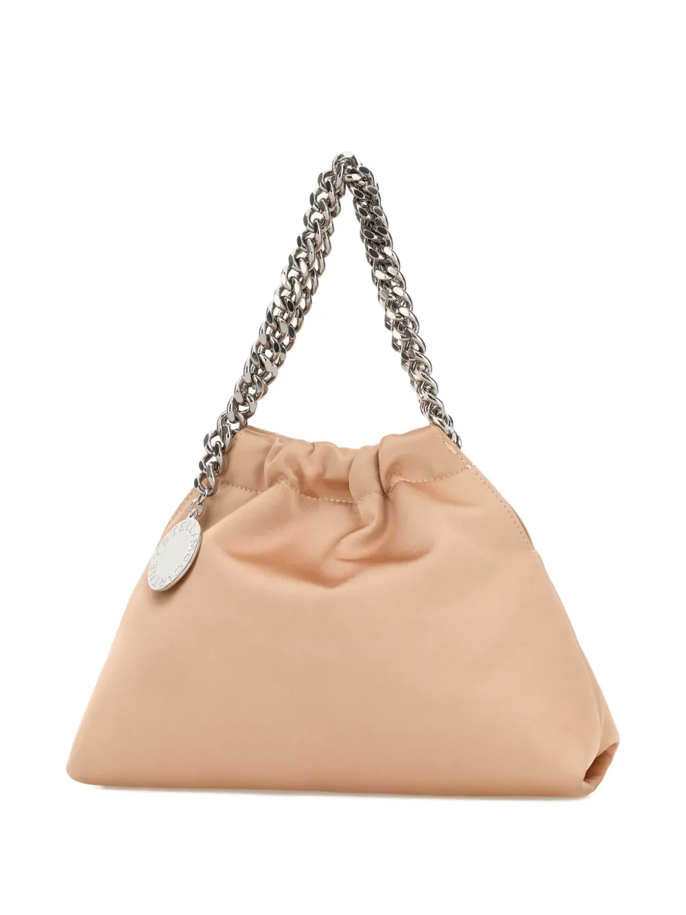 Stella McCartney Falabella satijnen crossbodytas met trekkoord Beige