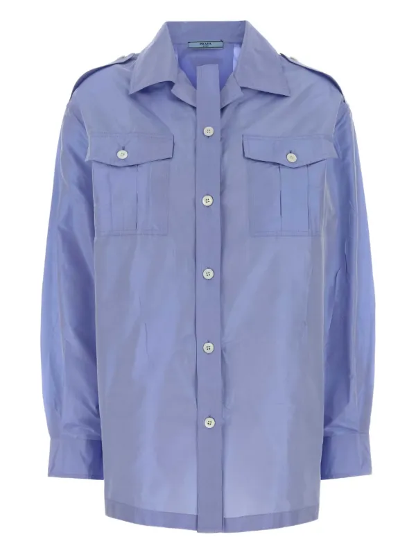 Prada Button-fastening Shirt in Blue
