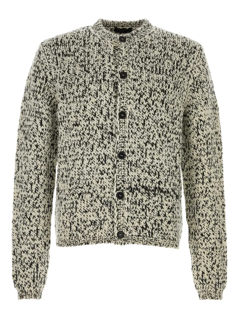 Prada long-sleeve crew-neck cardigan - Toni neutri
