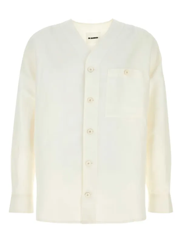 Jil Sander チェストポケット シャツ | ニュートラル | FARFETCH JP