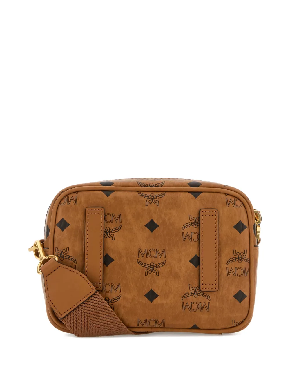 MCM Aren kleine tas met print Bruin
