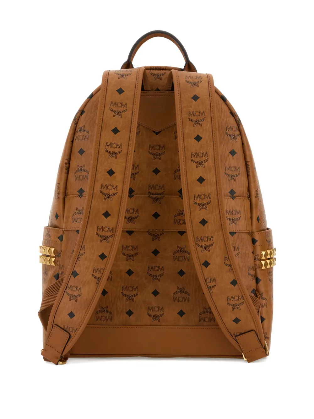 MCM logo-monogram backpack - Bruin