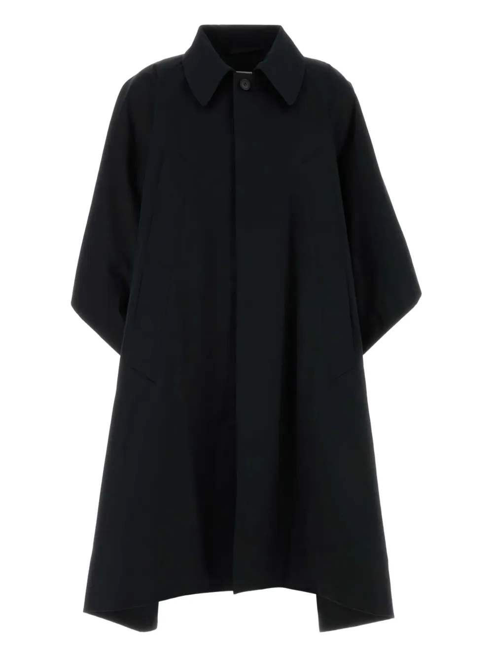MM6 Maison Margiela Water-repellent cotton gabardine coat - Nero