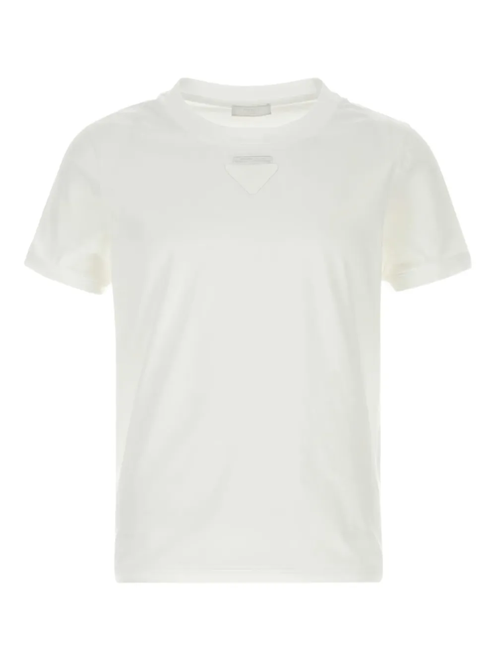 Prada appliqué T-shirt - Bianco