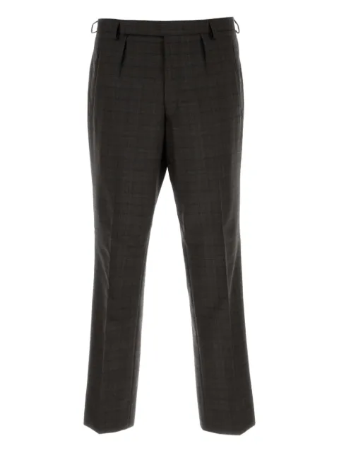 Prada pleated checked trousers