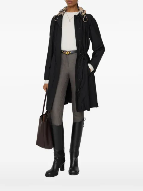 Burberry detachable-hood Equestrian Knight parka