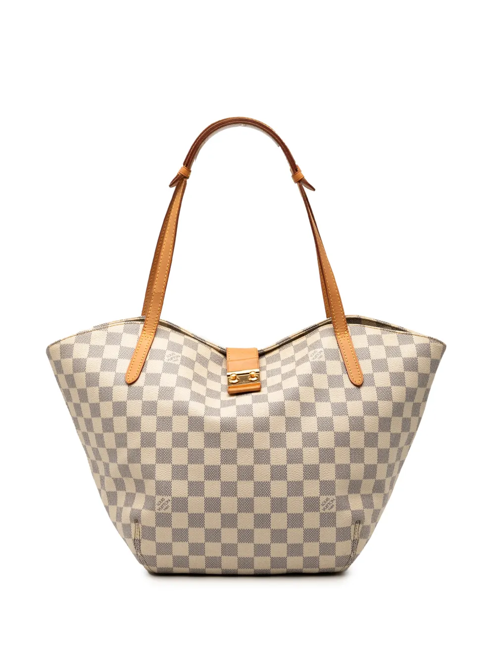 Louis Vuitton Pre-Owned Borsa tote Salina PM in tela Damier Azur 2012 - Bianco