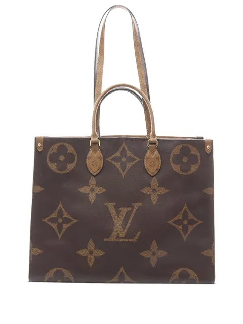 Louis Vuitton Pre-Owned 2019 Monogram Reverse Giant OnTheGo GM satchel