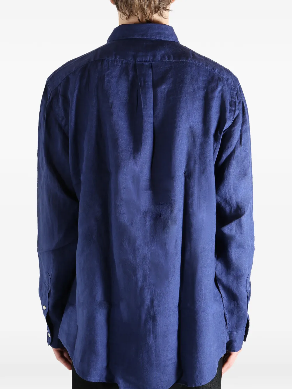 Polo Ralph Lauren Katoenen overhemd met lange mouwen Blauw