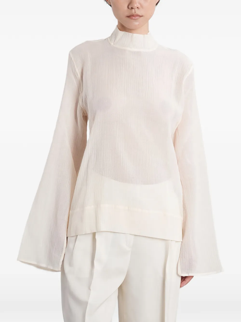 Totême Panel Detail Blouse In White