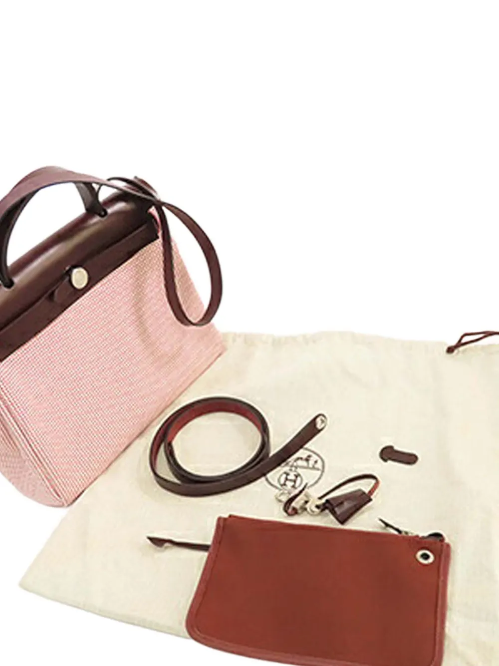 Hermès Pre-Owned 2022 Toile Criss Viking Vache Hunter Herbag Zip 31 satchel | Pre-Owned | Image 2