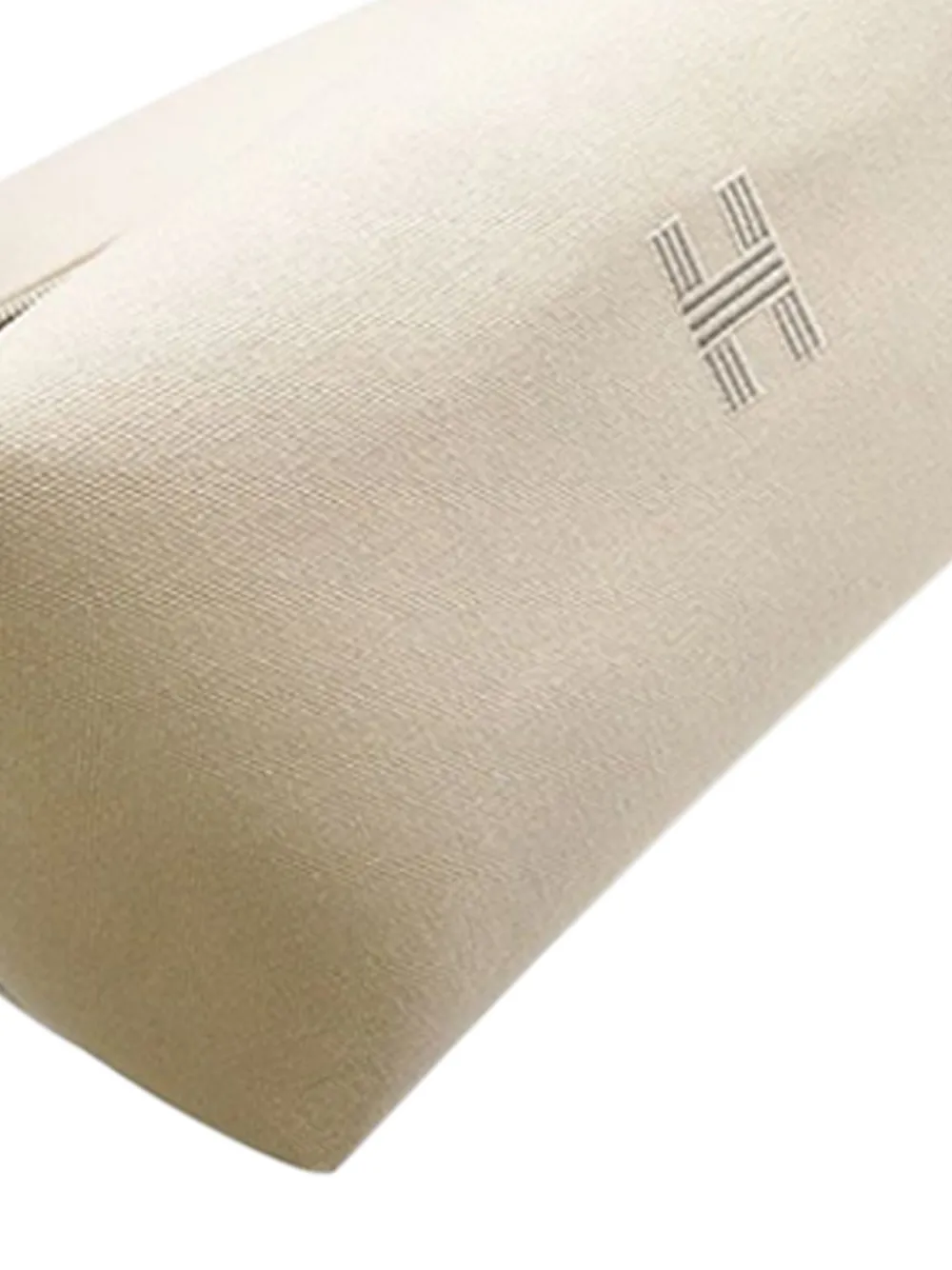 Pre-owned Hermes 2021-2025 Large Toile Bride A Brac Case Vanity Bag In Brown