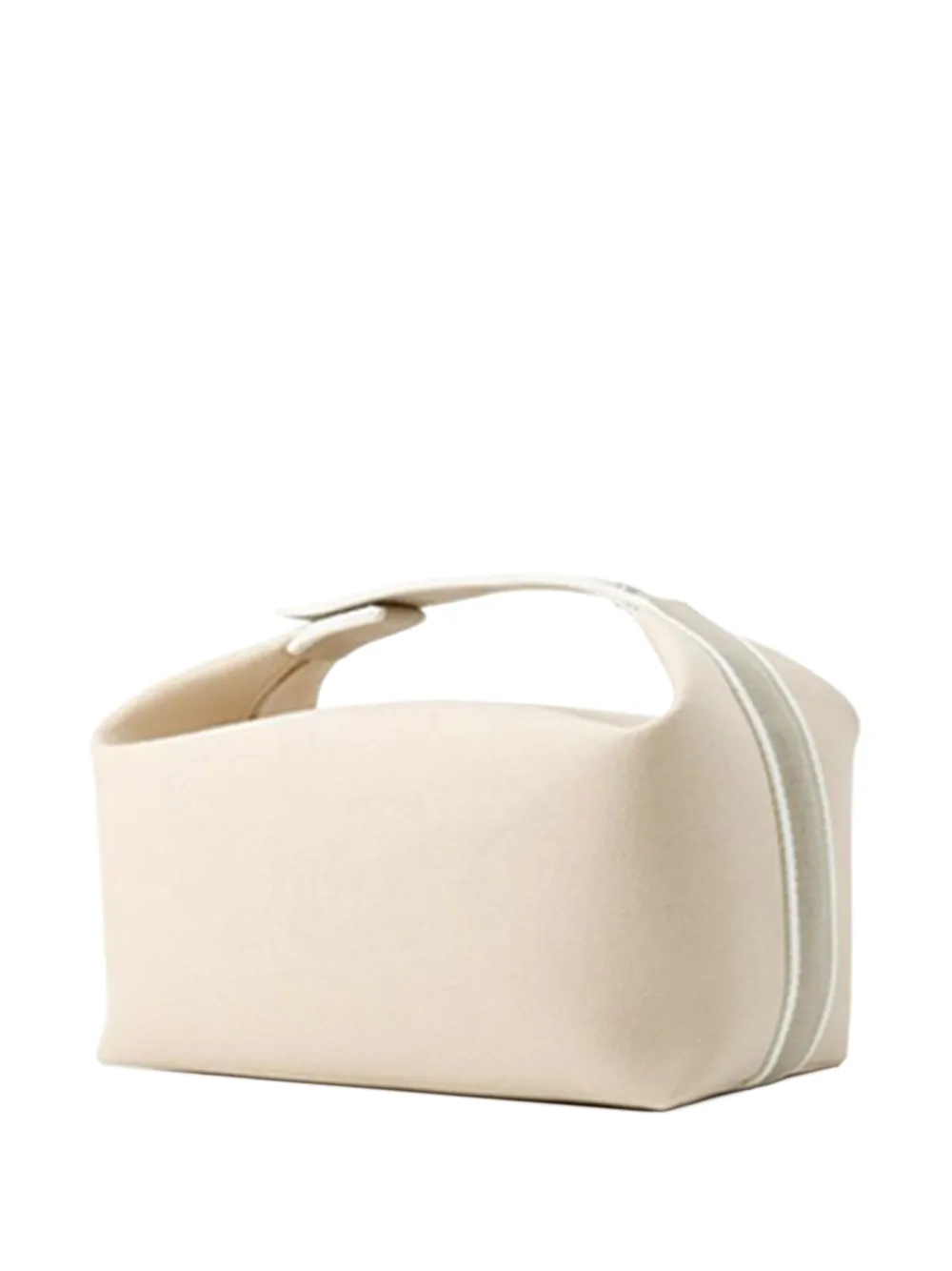 Pre-owned Hermes 2021-2025 Large Toile Bride A Brac Case Vanity Bag In Brown