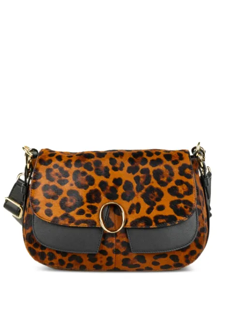 Orciani  Kate Alba leopard detail cross body bag