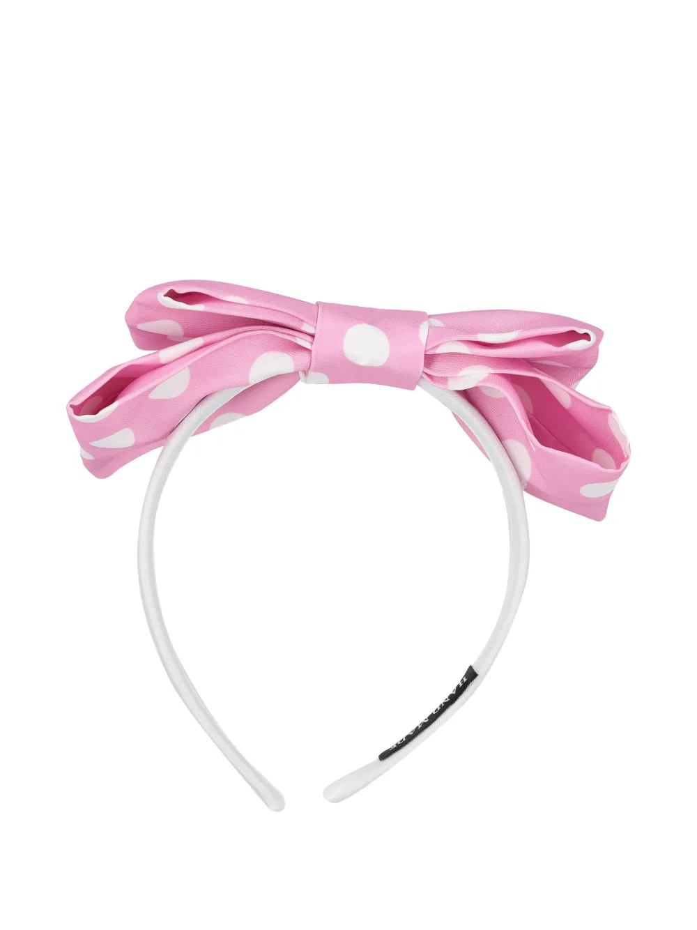 Mama Luma Polka-dot Pattern Headband In Pink
