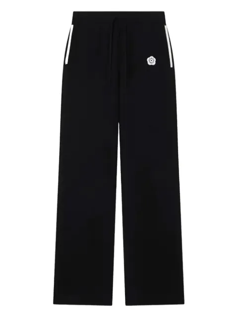 Kenzo flower-embroidered track pants
