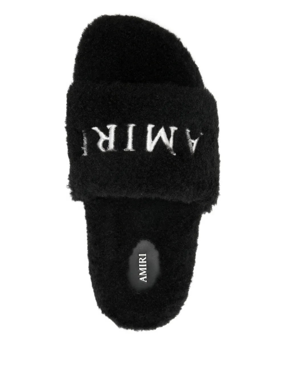 AMIRI Slippers met logo Zwart