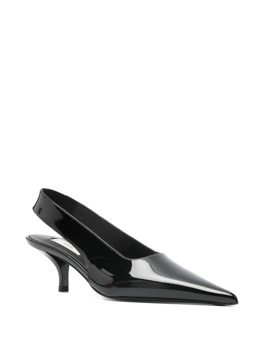 Totême Pointed Slingback Pumps In Black