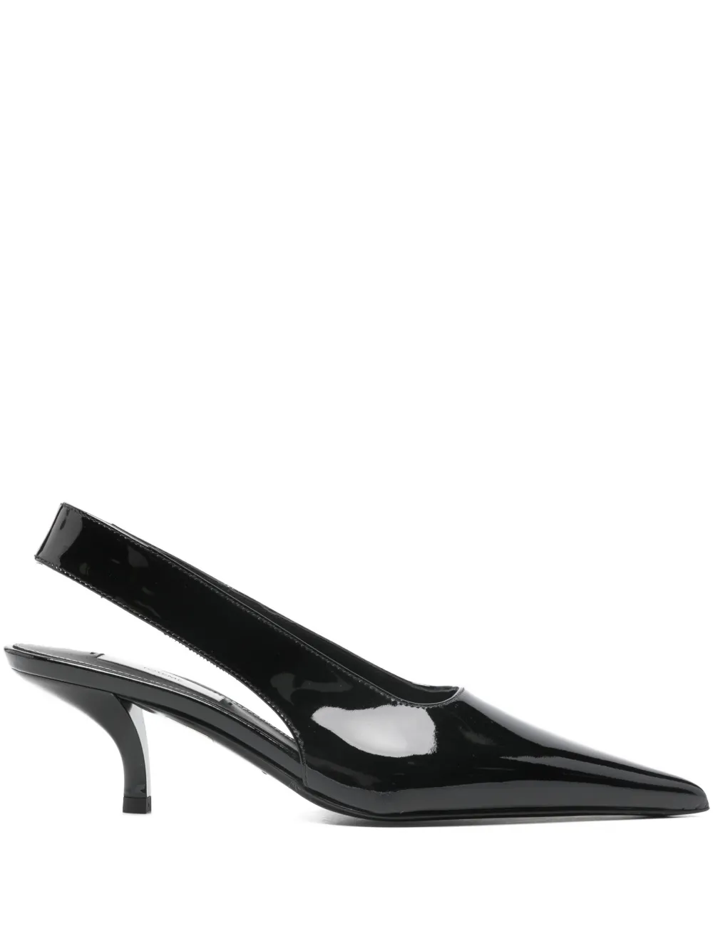 Totême Pointed Slingback Pumps In Black