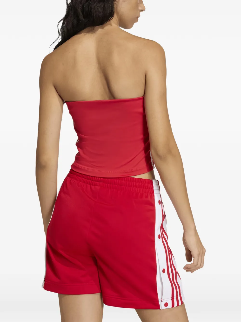  Adidas Three Stripe Tank Top - Red 