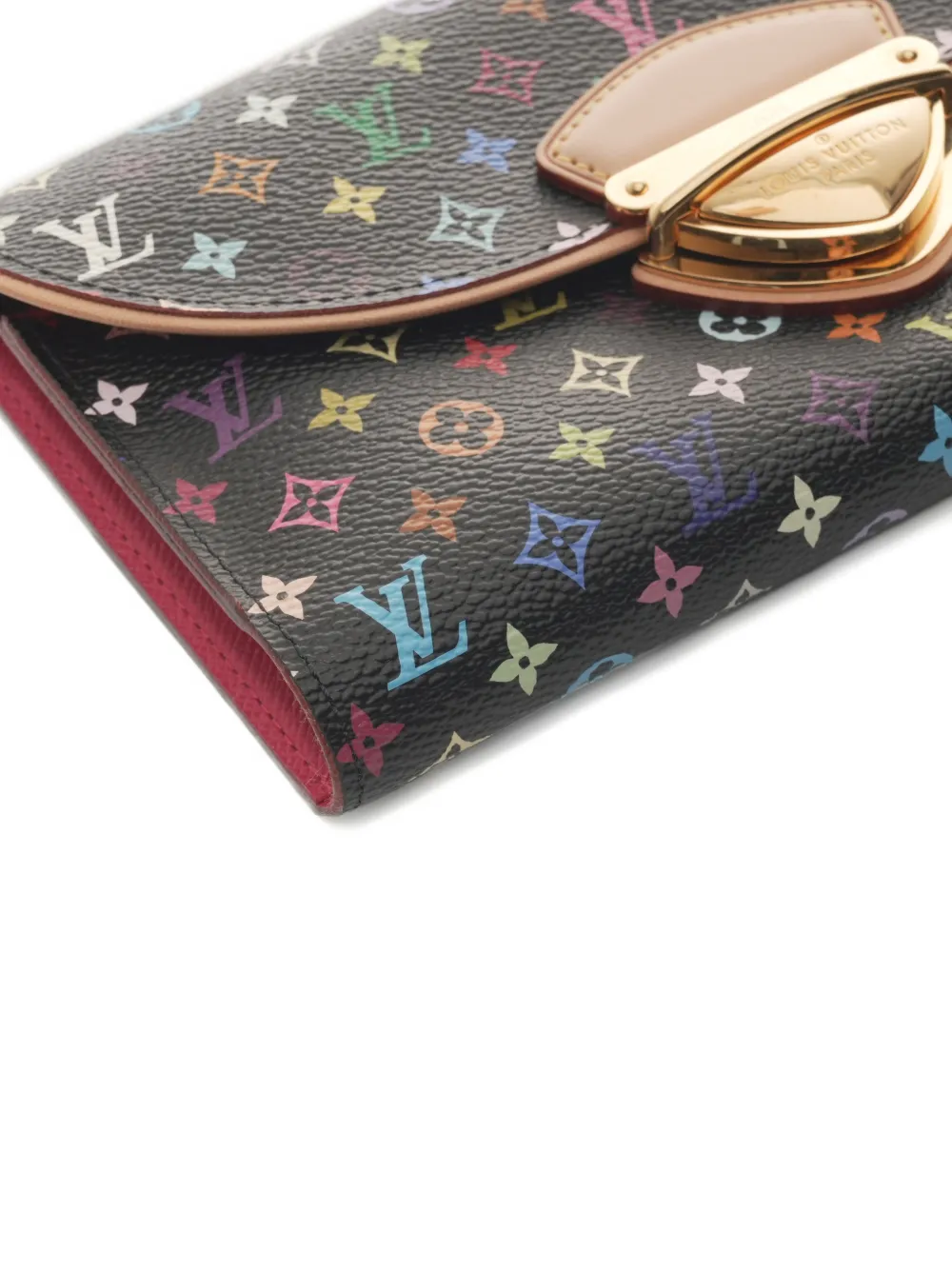 Pre-owned Louis Vuitton 2011 Eugenie Monogram Multicolour Wallet In Black