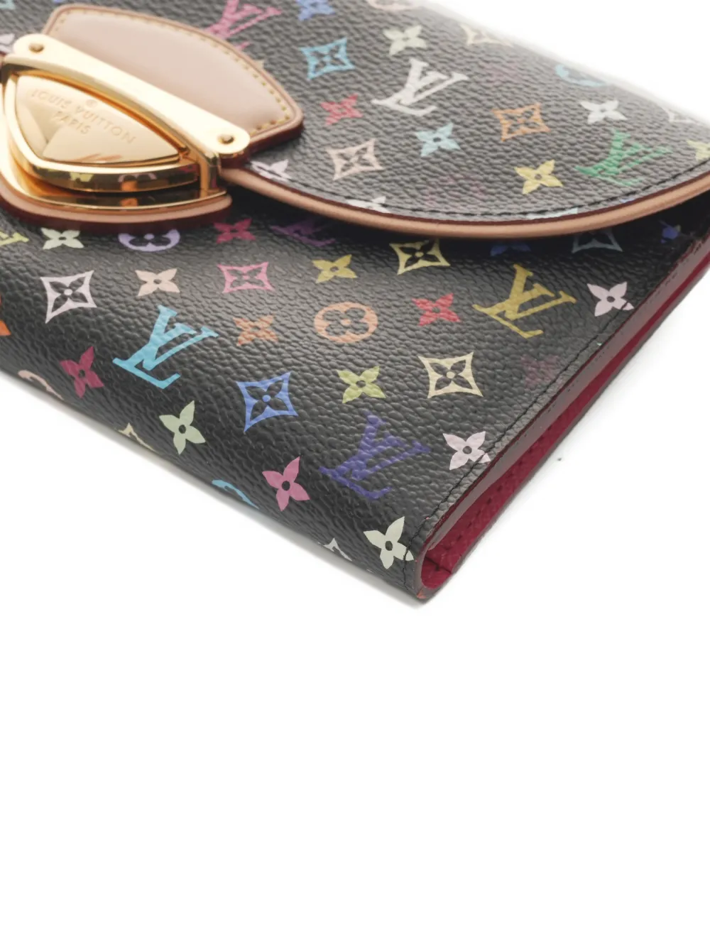 Pre-owned Louis Vuitton 2011 Eugenie Monogram Multicolour Wallet In Black