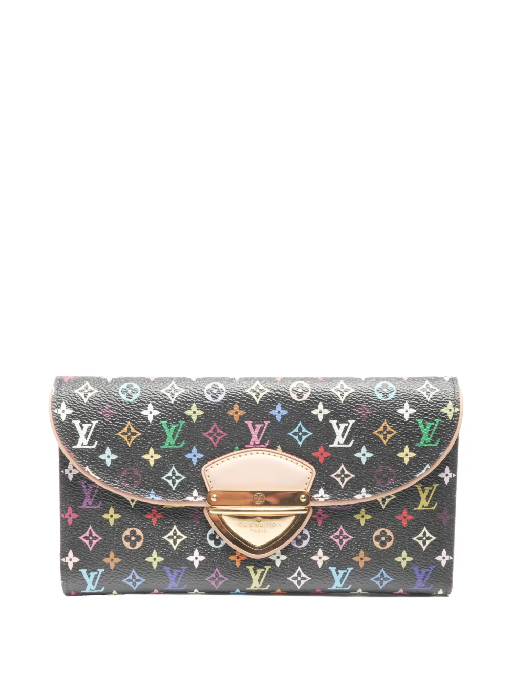 Pre-owned Louis Vuitton 2011 Eugenie Monogram Multicolour Wallet In Black