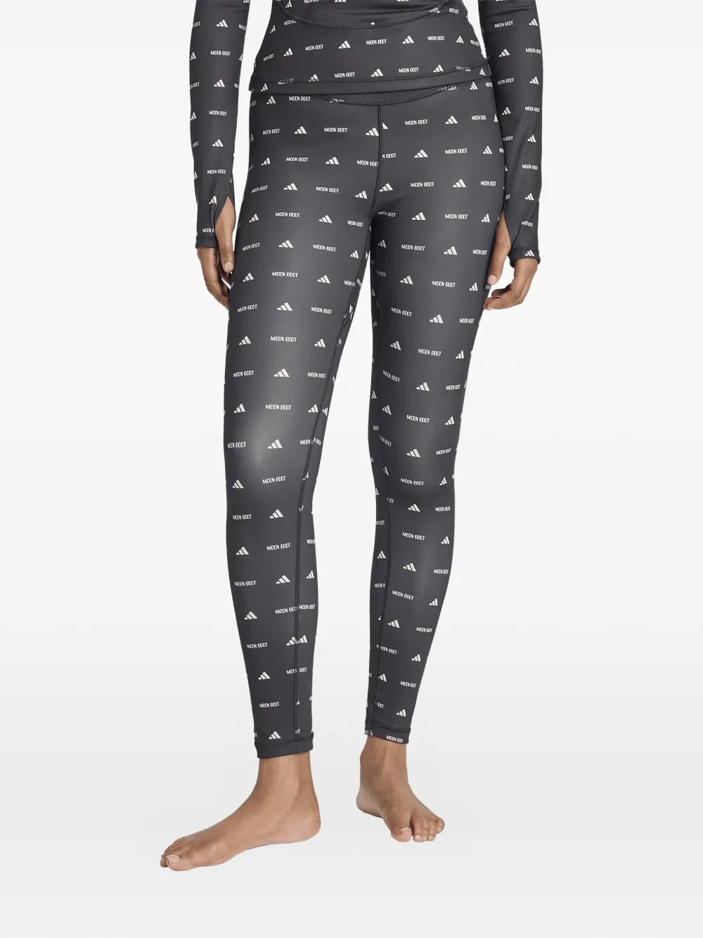 Adidas x Moon Boot logo-print leggings - Grijs