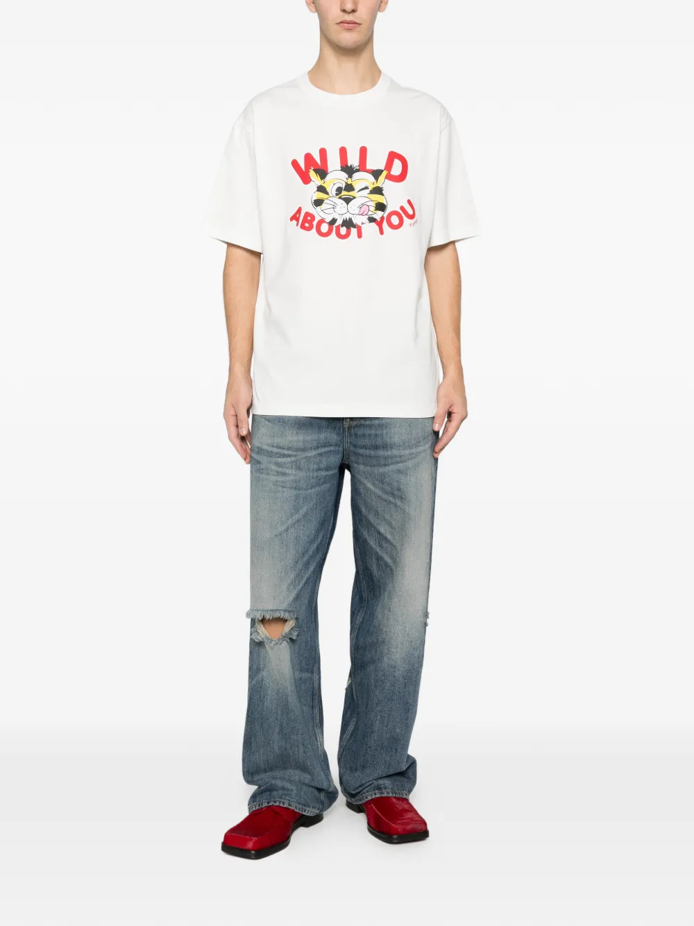 Kenzo graphic-print T-shirt - Wit