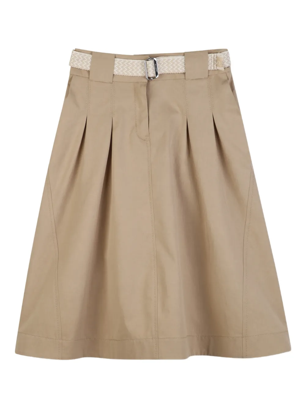 Lanvin Enfant Gonna plissettata con cintura - Toni neutri