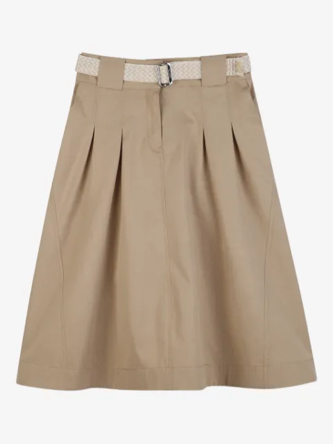 Lanvin Enfant belted pleated skirt