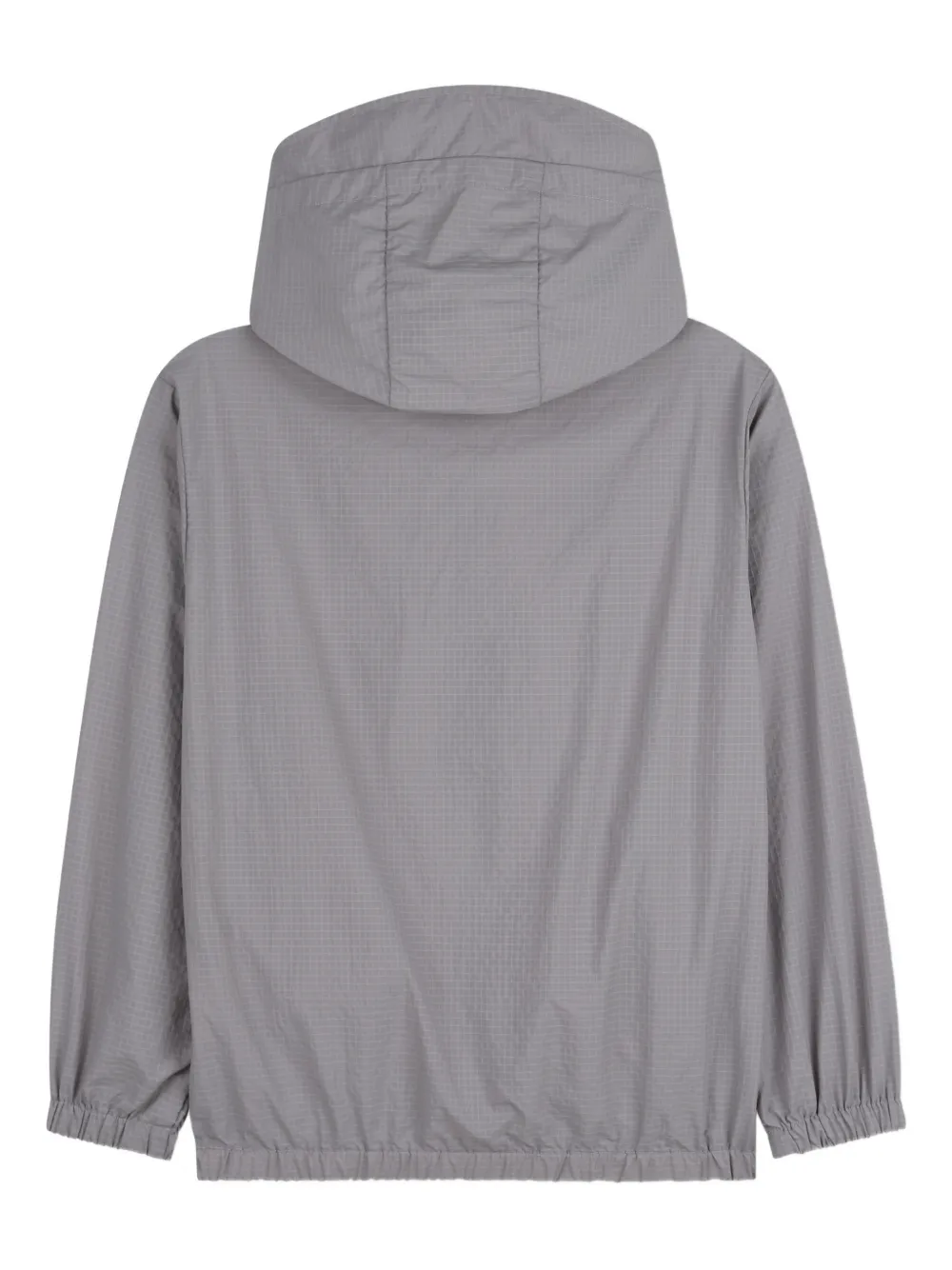 Kenzo Kids Windjack met logopatch en capuchon Grijs