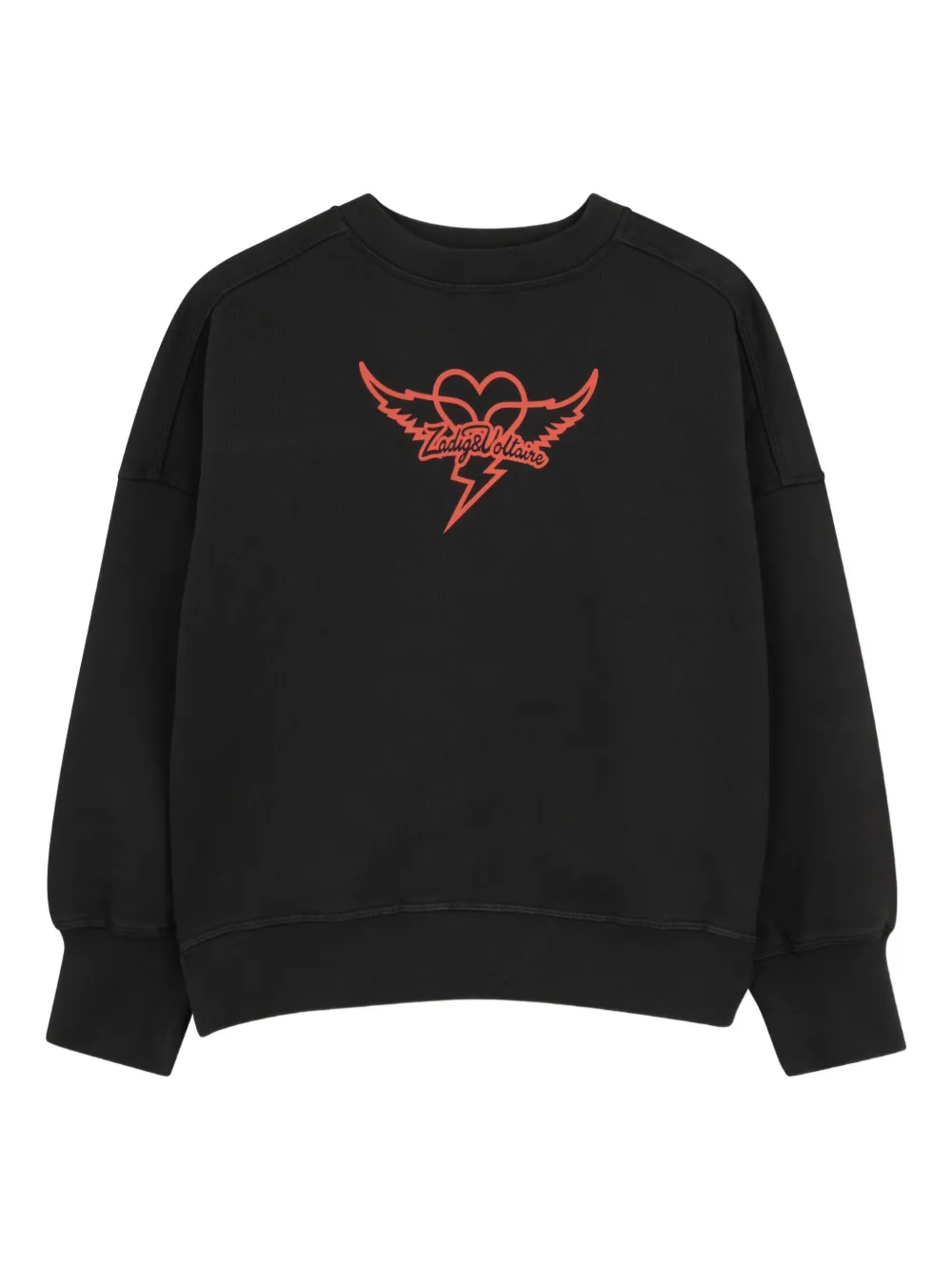 Zadig & Voltaire Kids Felpa con logo - Nero