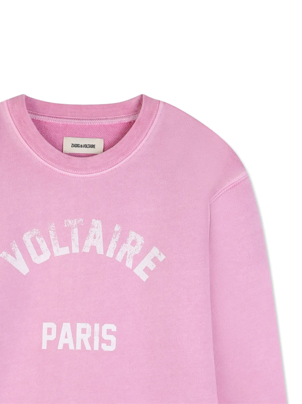 Zadig & Voltaire Kids Sweater met ronde hals Roze