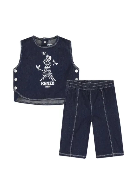 Kenzo Kids set de pantalones estampados