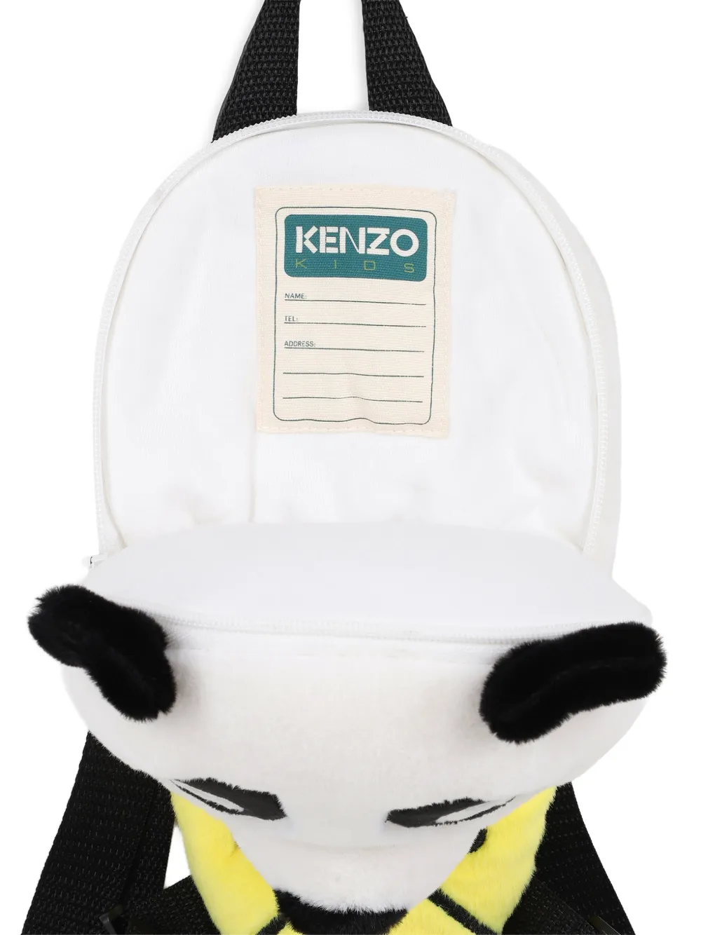 Kenzo Kids Panda cone rugzak Wit