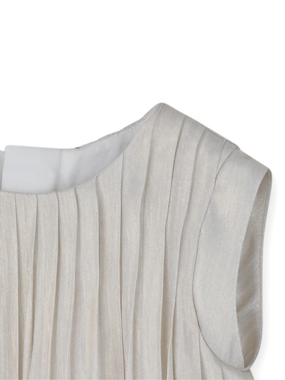 Michael Kors Kids Geplooide jurk Beige