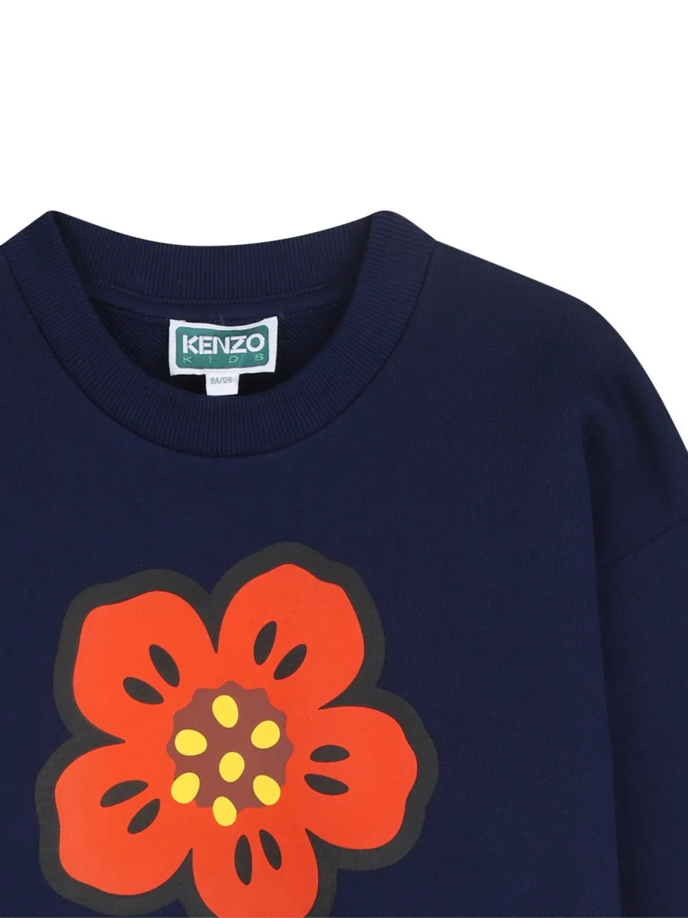 Kenzo Kids Boke Flower sweater met print Blauw
