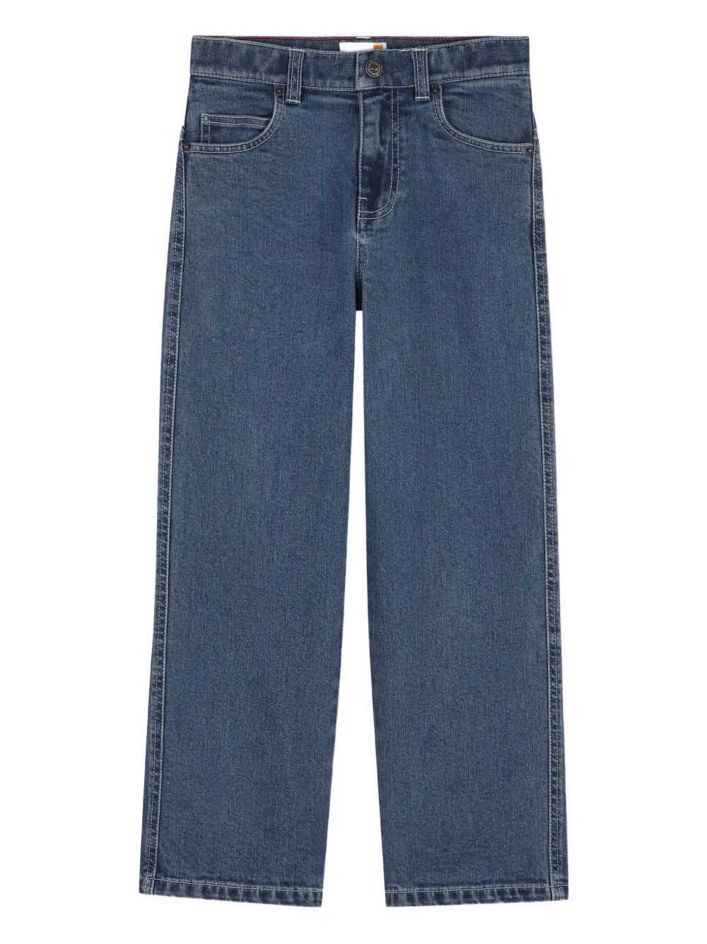 Timberland Kids Jeans con design a cinque tasche - Blu
