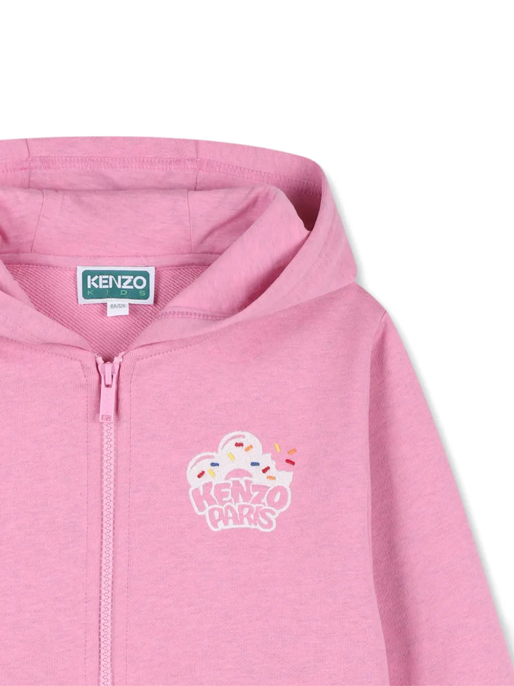  Kenzo Kids Zip-up Hoodie - Pink 