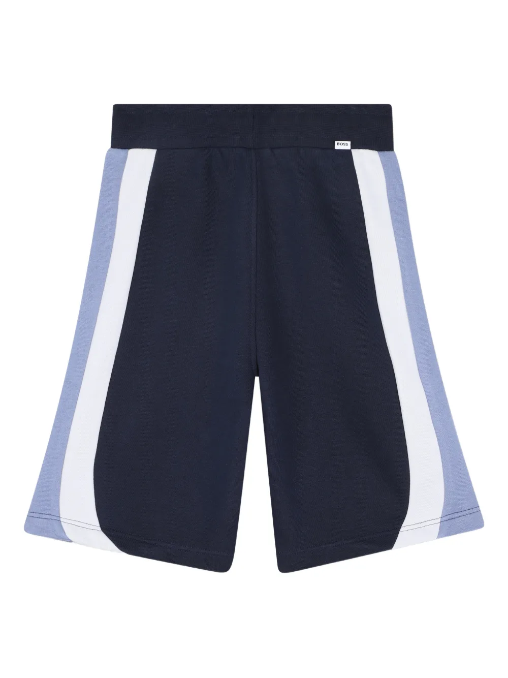 BOSS Kidswear Shorts met colourblocking Blauw